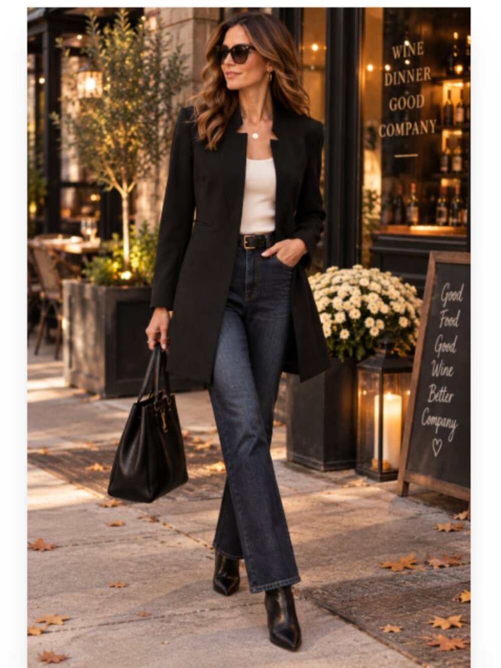 ZARA LONGLINE BLAZER XL BLACK